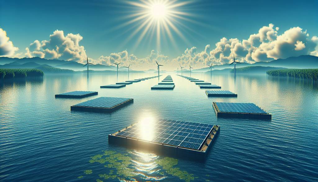 les panneaux solaires flottants : une solution innovante pour produire de l'électricité