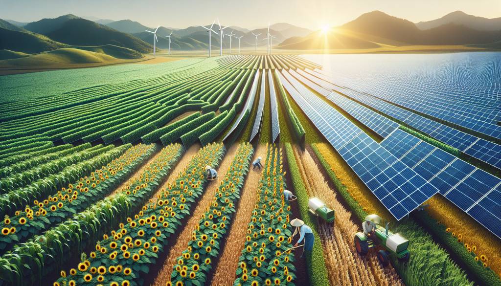 l'agrivoltaïsme : allier production agricole et production d'énergie solaire
